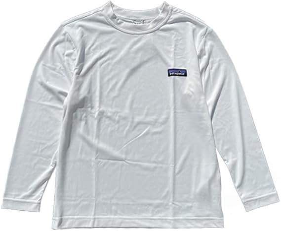 Patagonia/波タグ/ラッシュガード/ロンT/ナイロン/長袖/ホワイト/L Patagonia/波タグ/ラッシュガード/ロンT/ナイロン/長袖/ホワイト/L